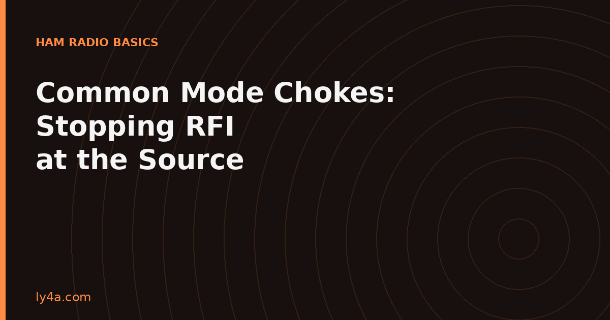 Common Mode Chokes: Stopping RFI at the Source