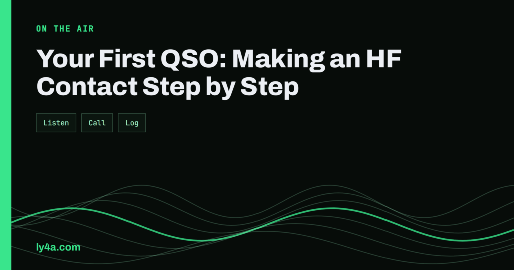 Your First QSO: How to Make an HF Contact Step by Step