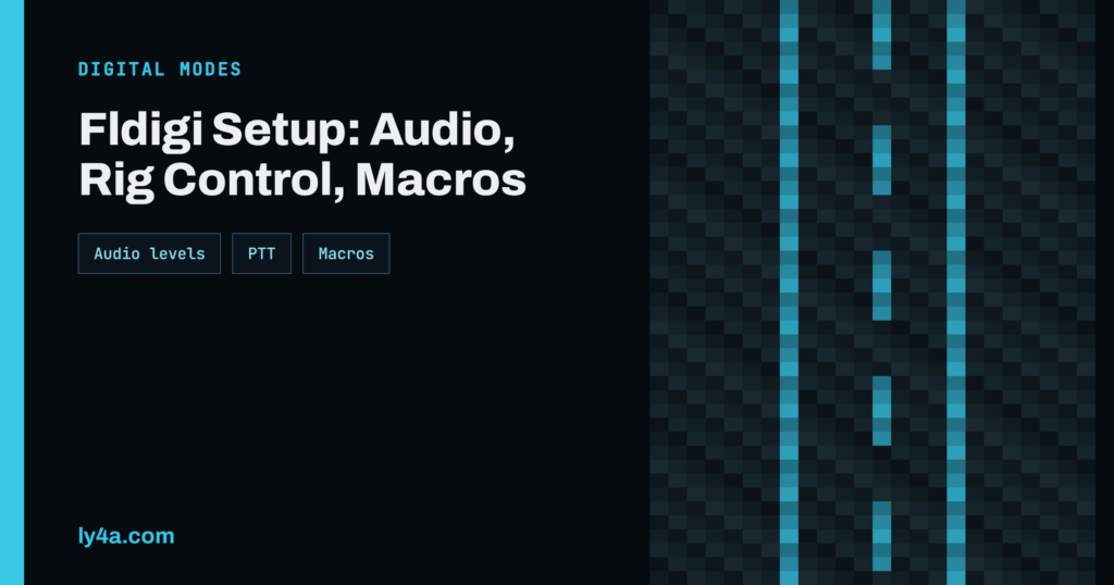 Fldigi Setup Guide: Sound Card, Rig Control and Macros