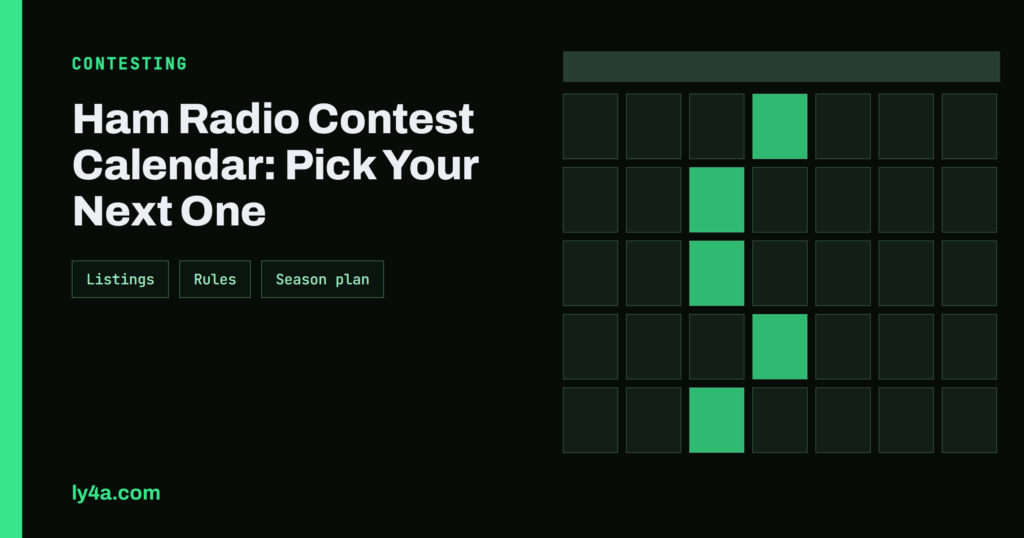 Ham Radio Contest Calendar: How to Choose Your Next Contest