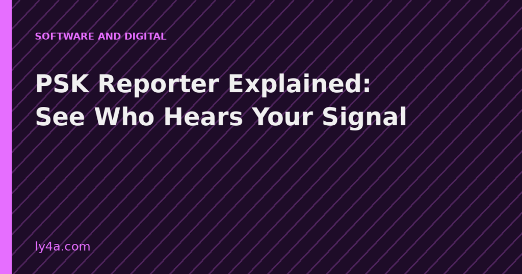 PSK Reporter explained