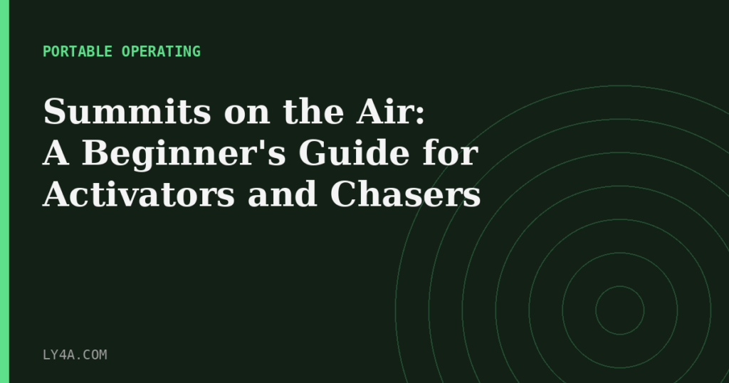 Summits on the Air SOTA beginner guide featured image