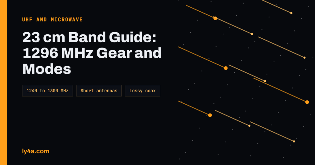 23 cm Band Guide: 1296 MHz Gear, Modes and Propagation