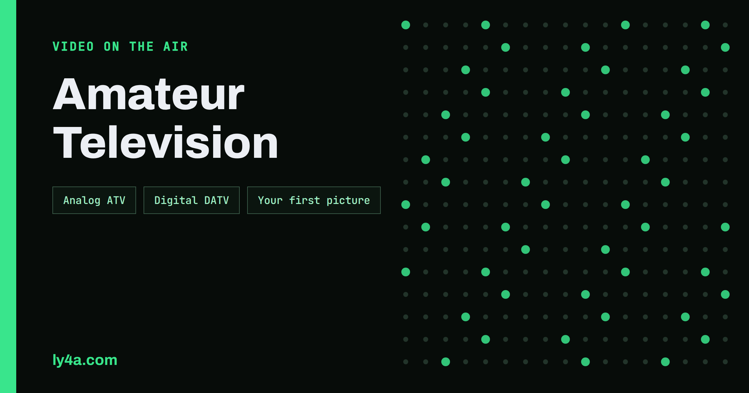Amateur Television: Getting Started With ATV and DATV