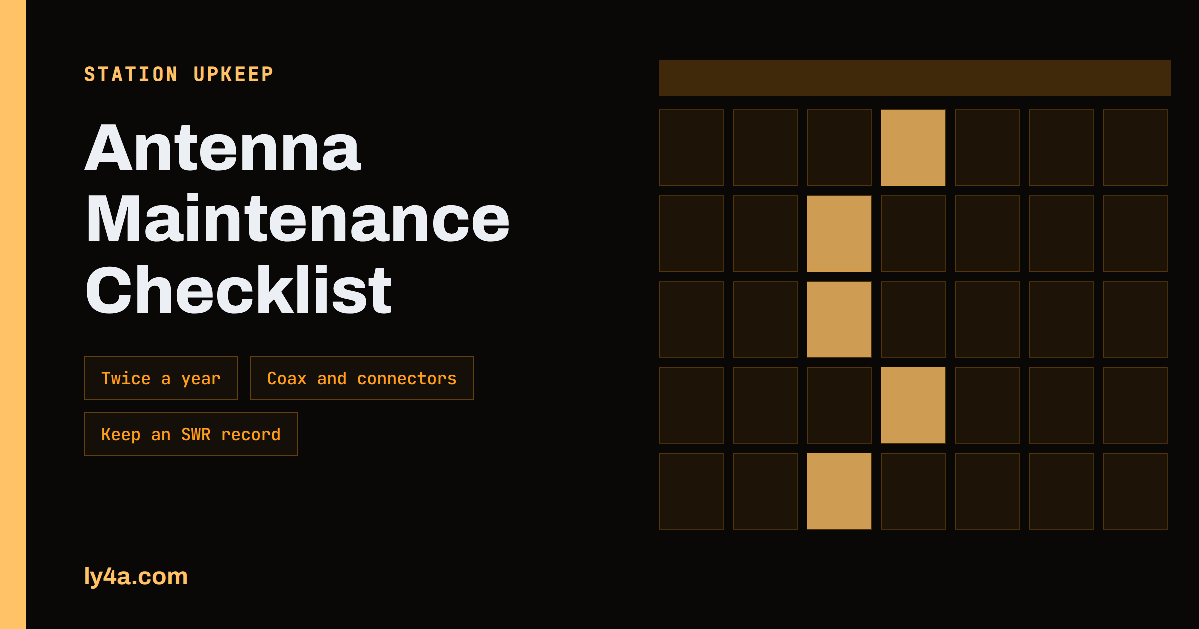 Antenna Maintenance: A Seasonal Inspection Checklist for Hams