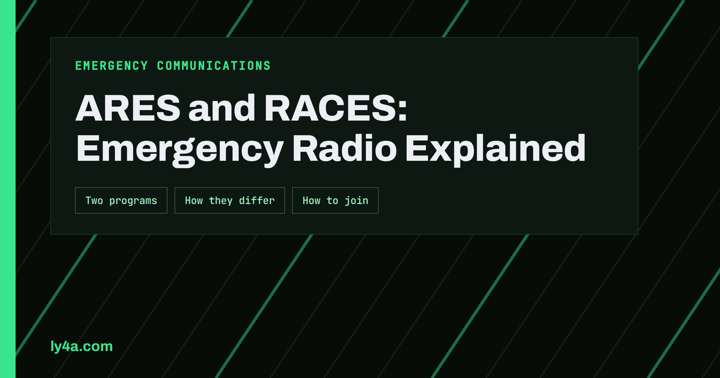 ARES and RACES: How Amateur Emergency Communications Work