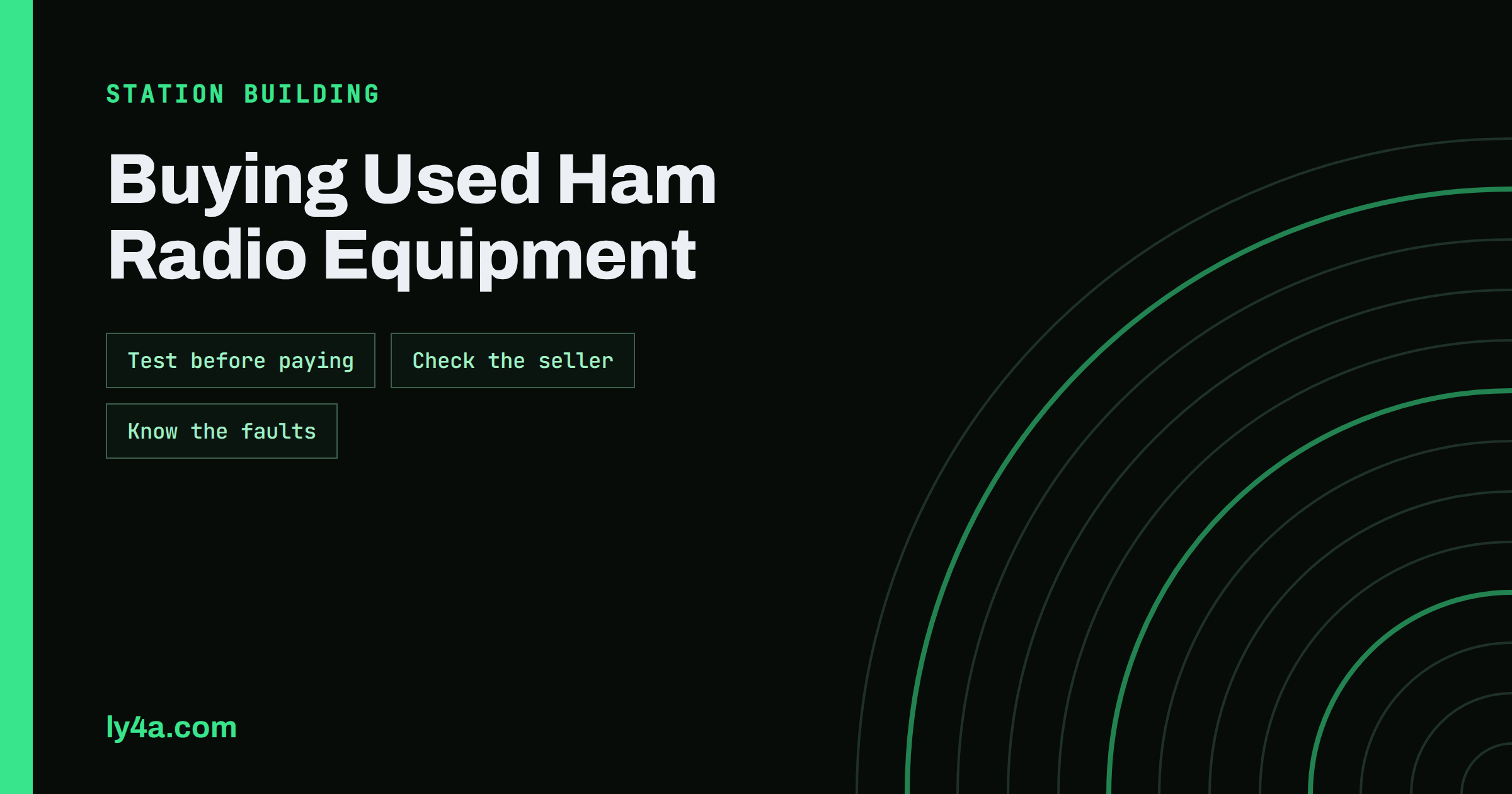Buying Used Ham Radio Equipment: A Practical Checklist