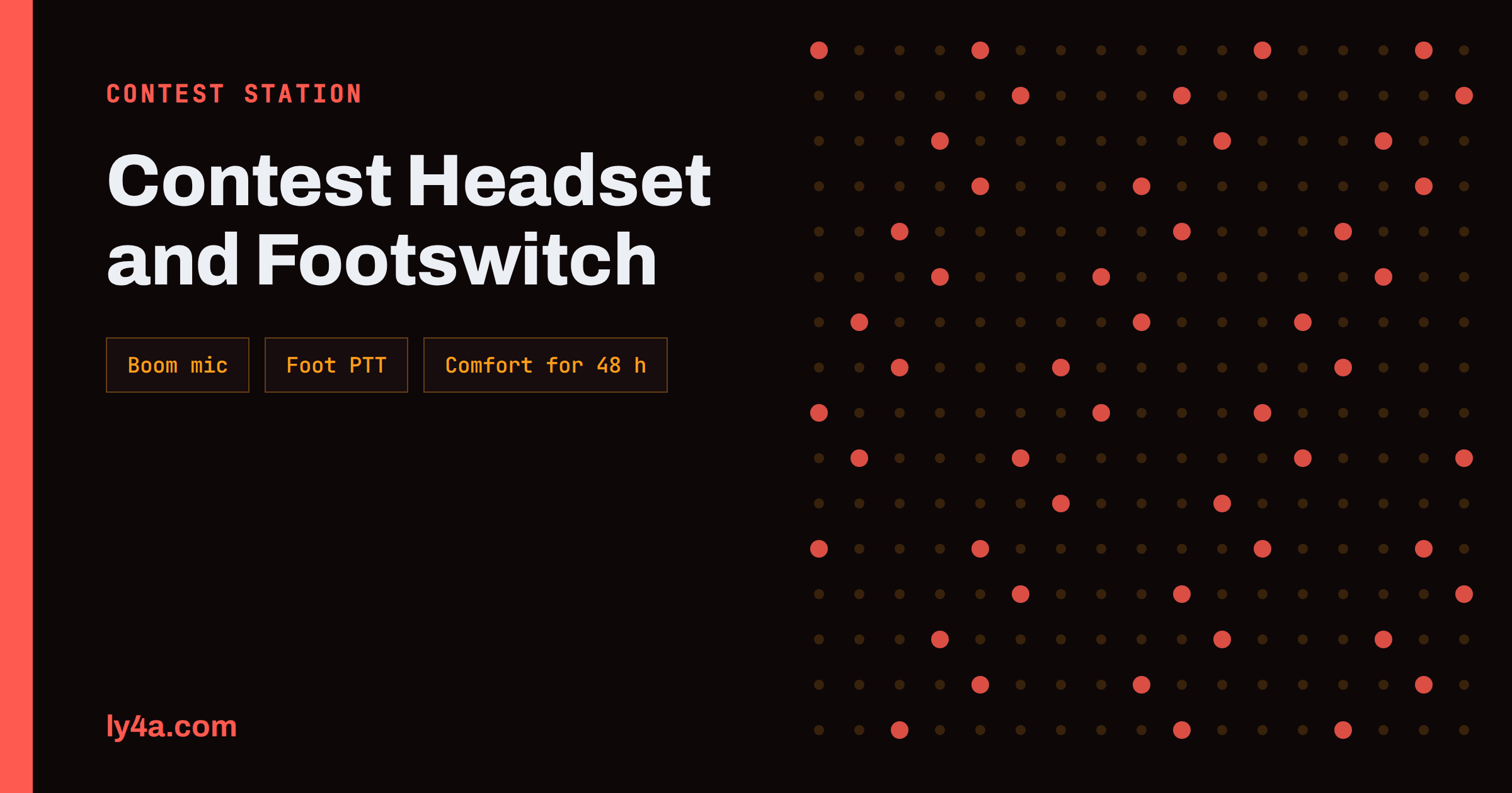 Contest Headset and Footswitch: Setting Up Hands-Free Operating