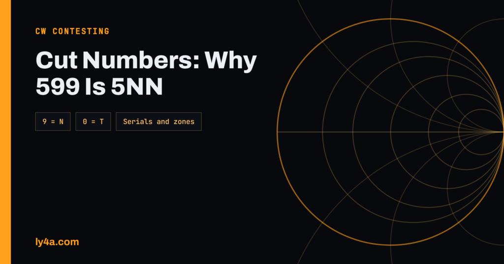 Cut Numbers and CW Contest Exchanges Explained