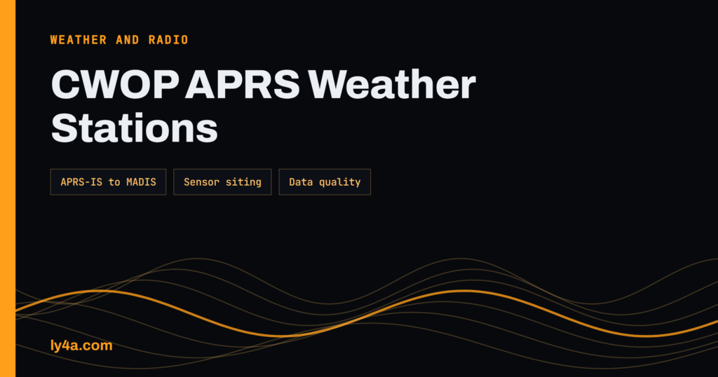 CWOP and APRS: Share Your Weather Station With NOAA