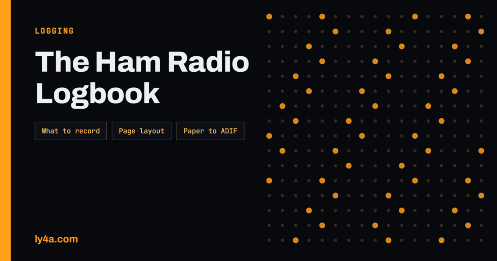Ham Radio Logbook: Keeping a Paper Station Log That Works