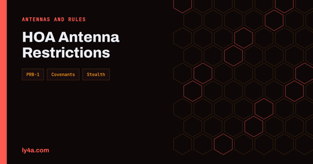 HOA Antenna Restrictions: PRB-1, CC&Rs and Stealth Ideas