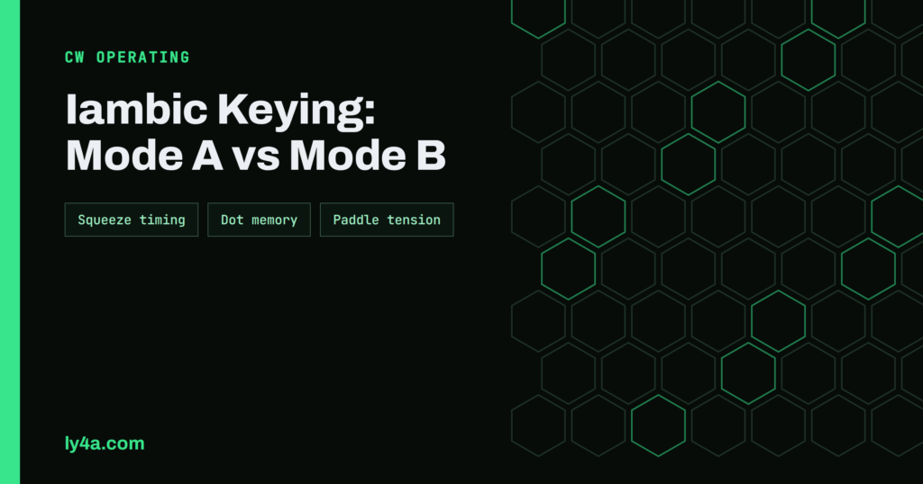 Iambic Keying Mode A vs B: Setting Up Your Paddle and Keyer