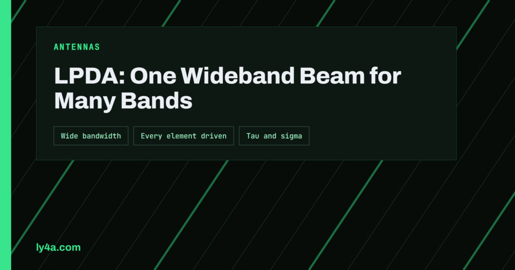 Log Periodic Dipole Array: A Wideband Beam for Ham Radio