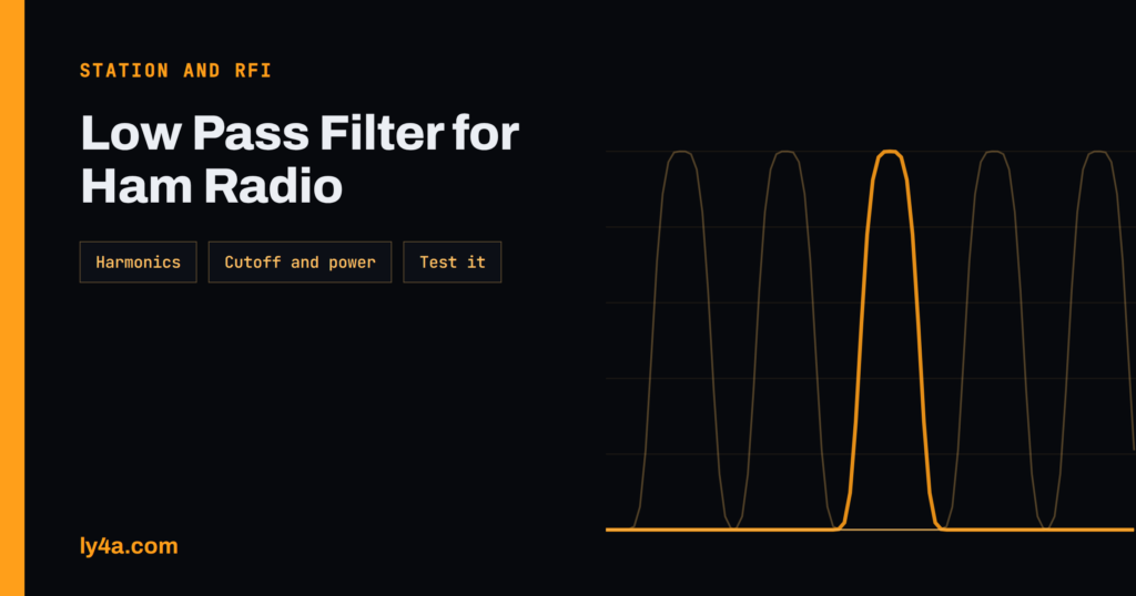 Low Pass Filter for Ham Radio: Harmonics and TVI Cure
