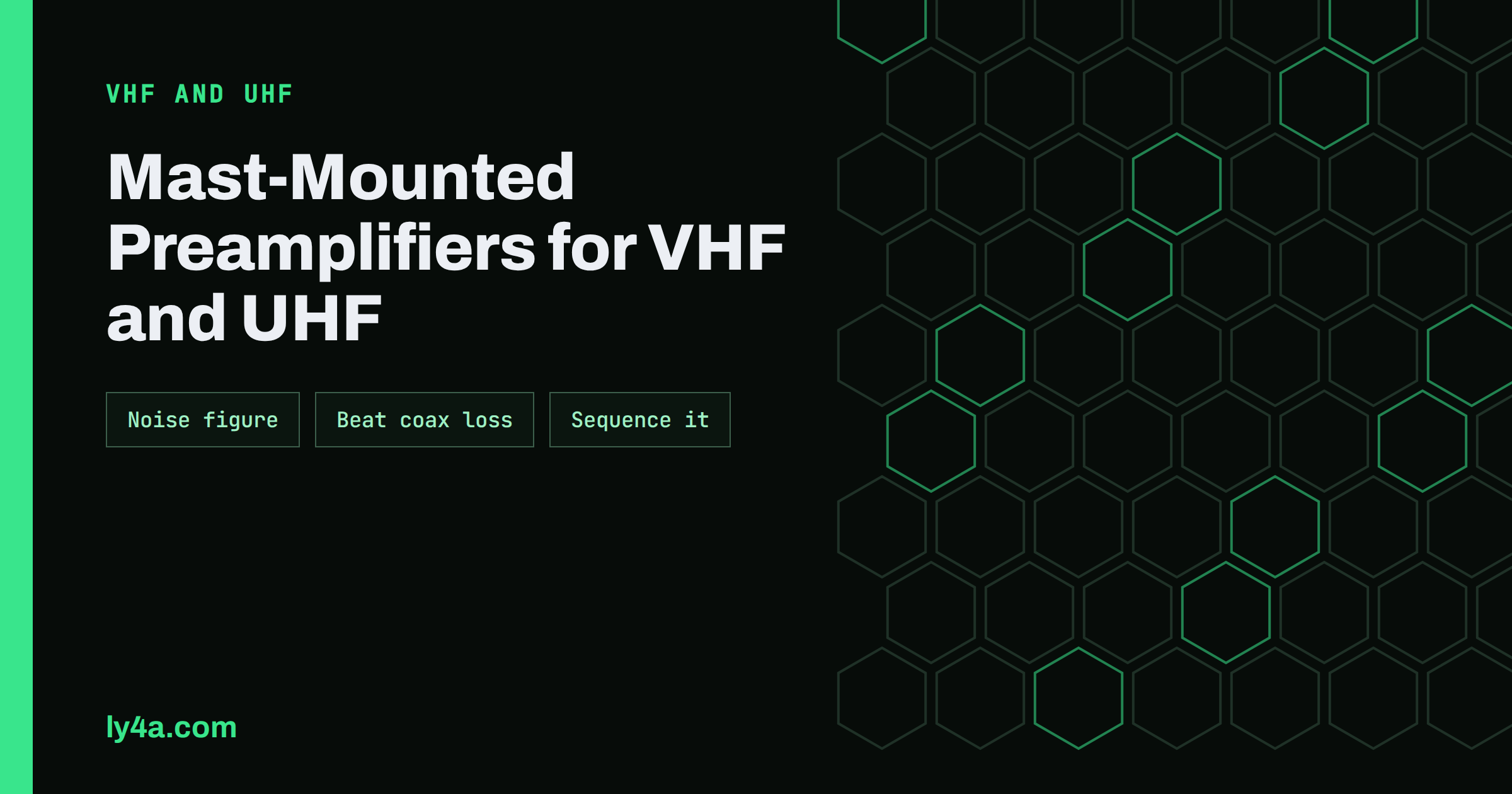 Mast-Mounted Preamplifier for VHF and UHF: When It Helps