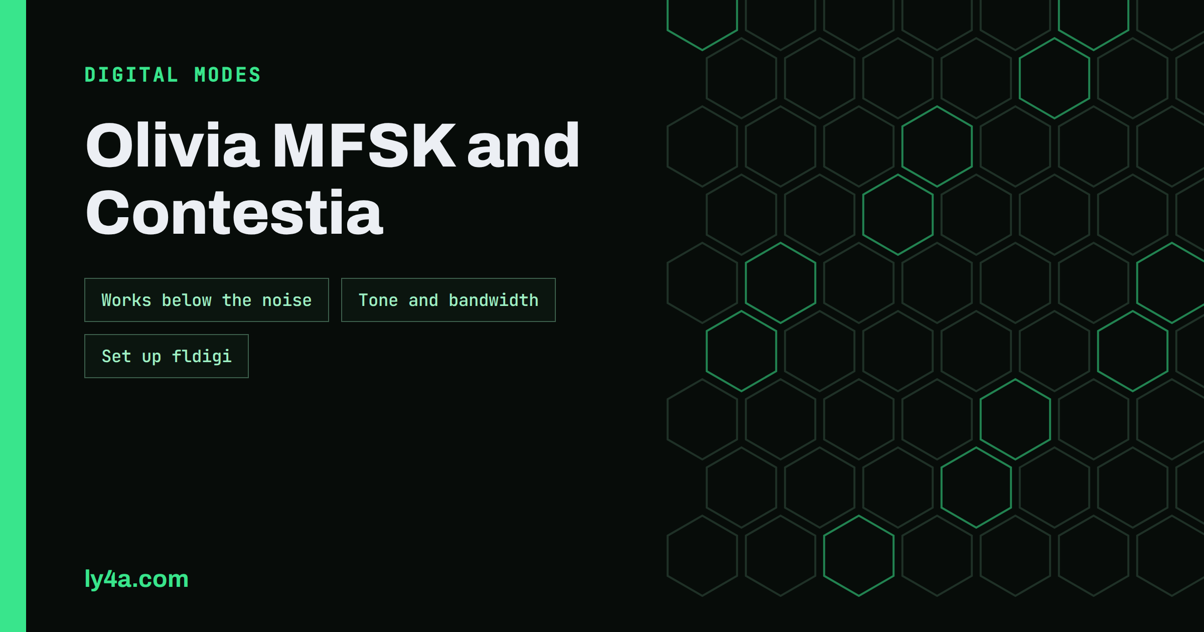 Olivia MFSK and Contestia: Robust Keyboard Modes for Weak Signals