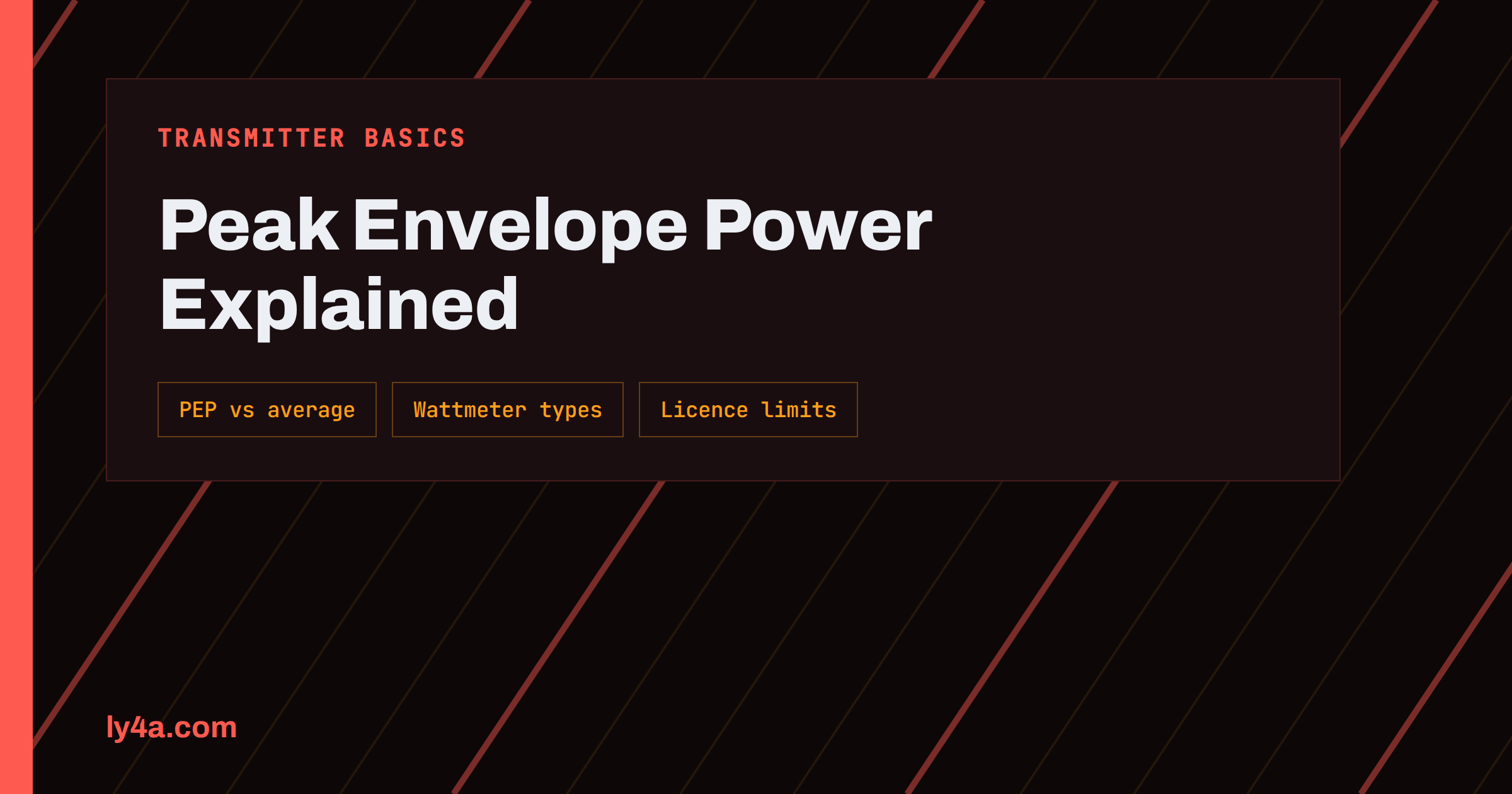 Peak Envelope Power (PEP): Wattmeters, SSB and Power Limits