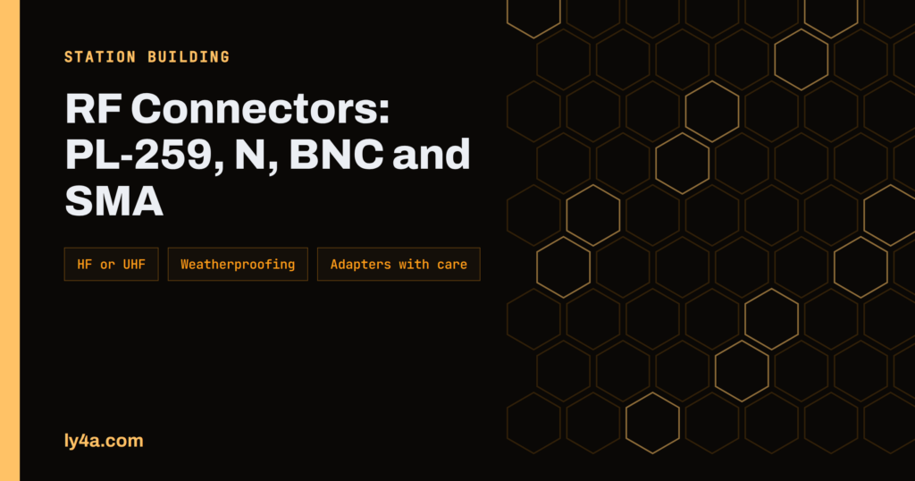 RF Connectors for Ham Radio: PL-259, N, BNC and SMA Compared