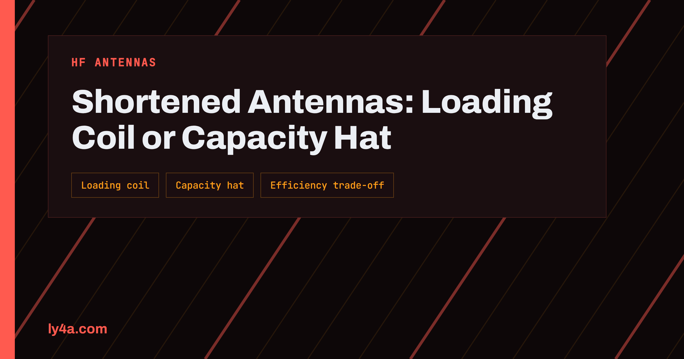 Shortened Antenna Basics: Loading Coil vs Capacity Hat