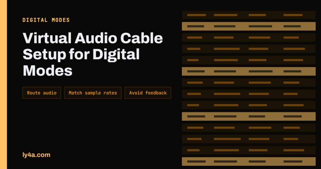 Virtual Audio Cable Setup for Ham Radio Digital Modes