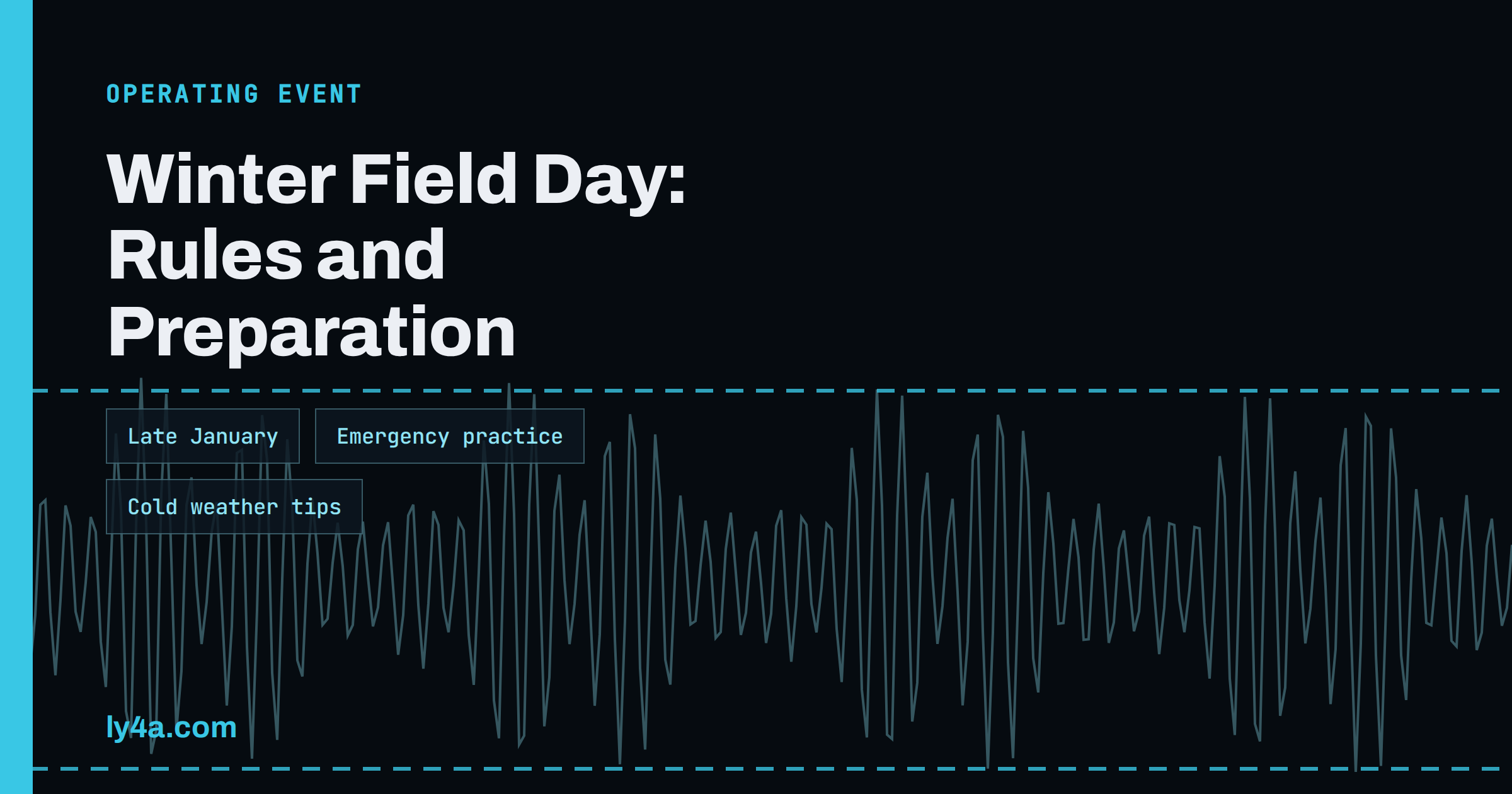 Winter Field Day: Rules, Dates and How to Prepare