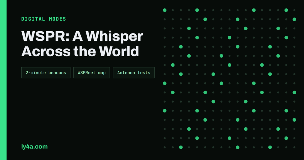 WSPR Explained: Weak Signal Propagation Reporter for Beginners